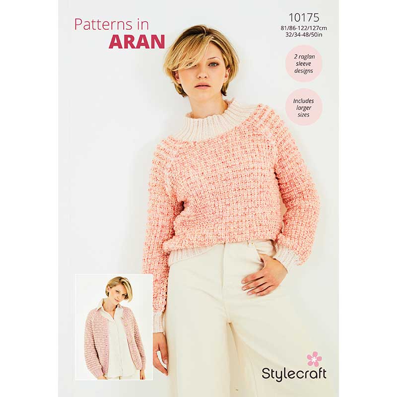 Sweater and Cardigan in Stylecraft Serene Aran and Grace Aran - Digital Version 10175
