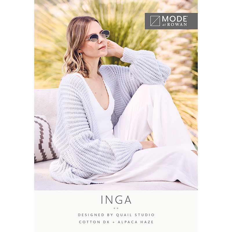Inga in Mode At Rowan Cotton Dk & Alpaca Haze - Digital Version MIP54-M