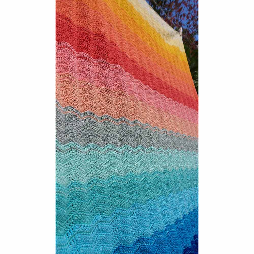 Into the Sunset Blanket Pattern  in Scheepjes Catona by Amy from Black Sheep Wools - Image 2