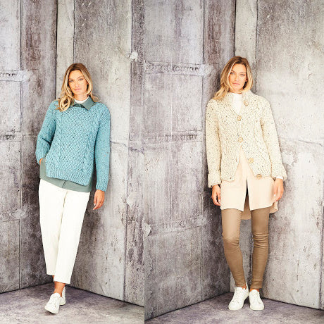 Jacket and Sweater in Stylecraft Special XL Tweed