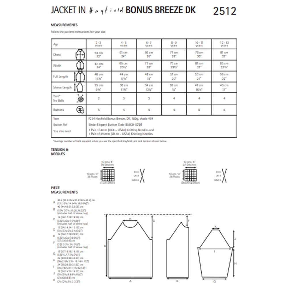 Jacket in Hayfield Bonus Breeze Dk - Image 2