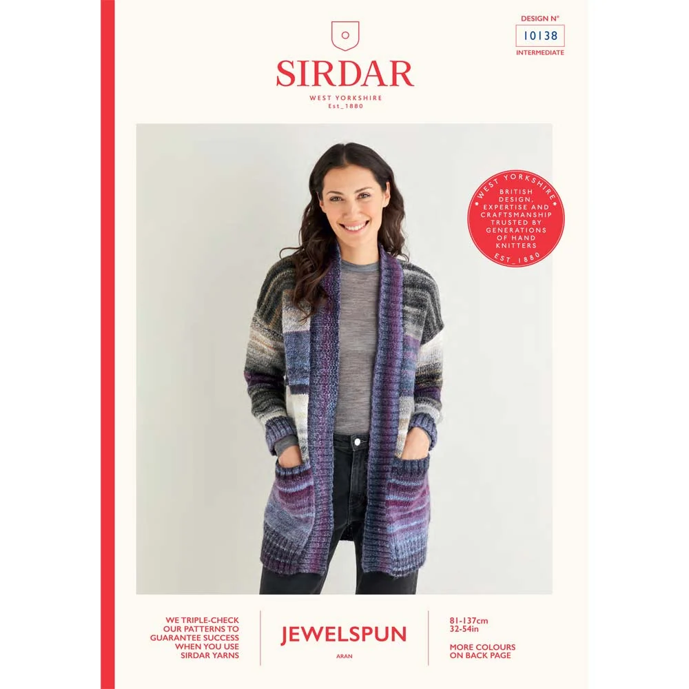 Jacket in Sirdar Jewelspun Aran