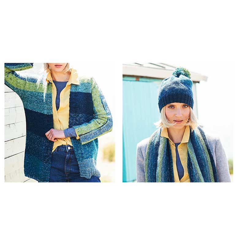Jacket, Scarf and Hat in Stylecraft Batik Swirl DK - Image 3