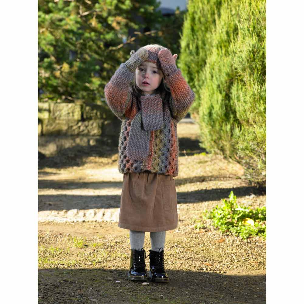 Jacket, Scarf, Hat and Mittens in James C Brett Marble Chunky