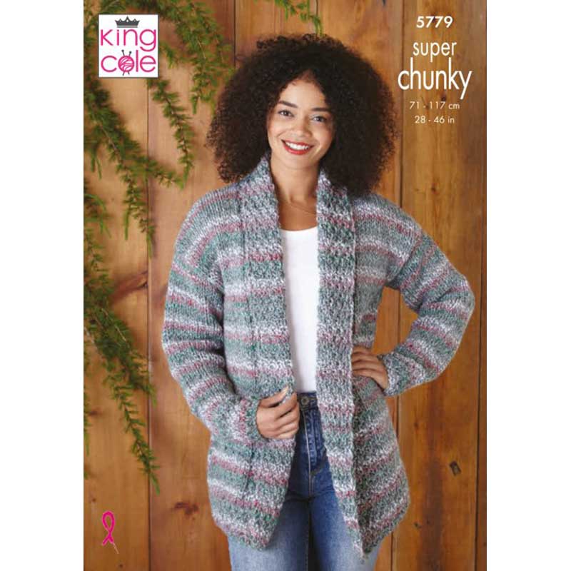 Jacket & Sweater Knitted in King Cole Christmas Super Chunky