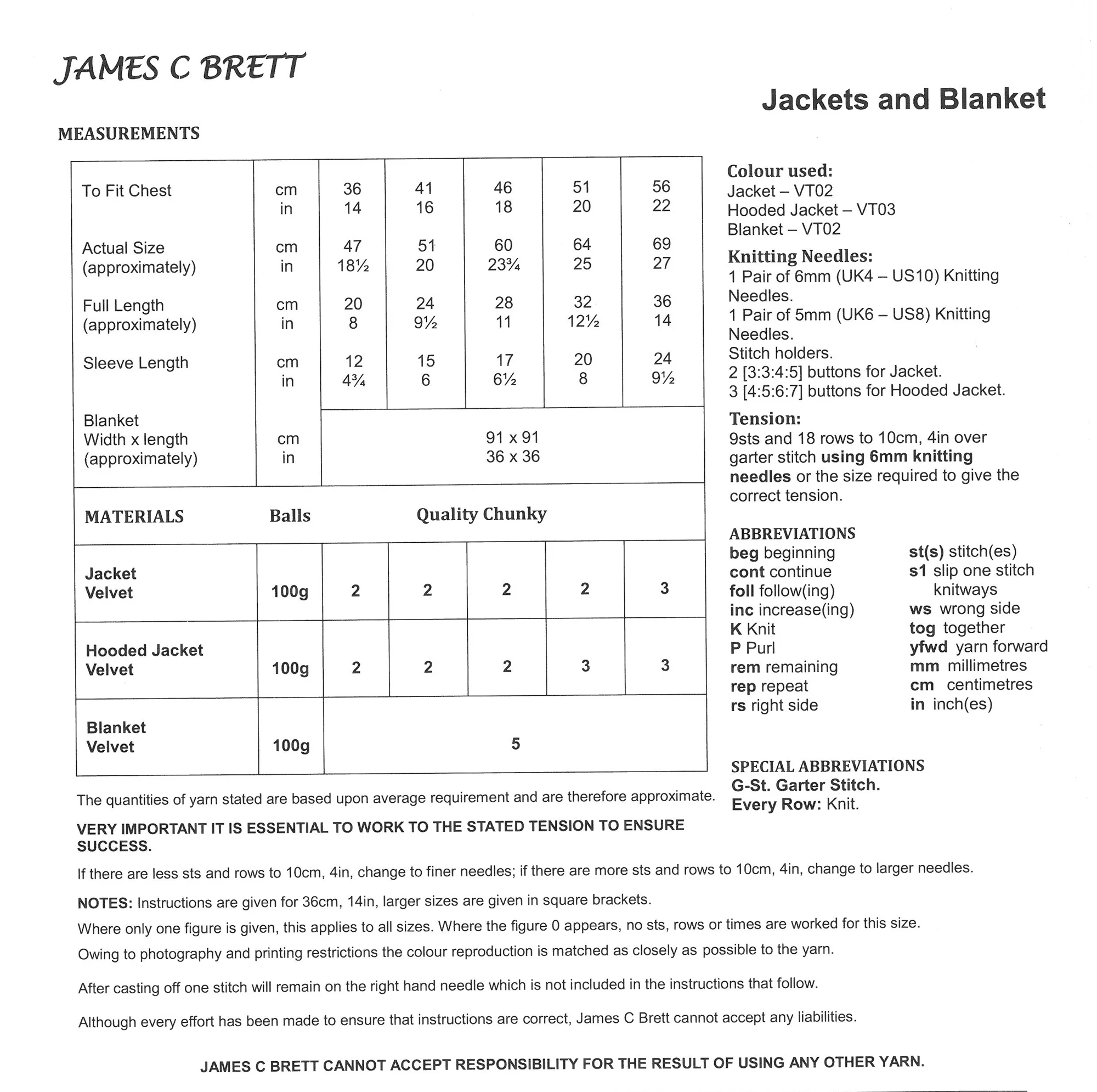 Jackets and Blanket in James C Brett Baby Velvet Chunky JB696 - Image 2