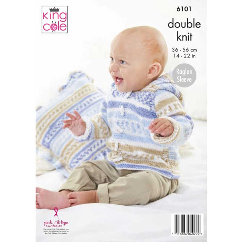 Jackets, Hat, Blanket & Cushion Cover  in King Cole Cherished DK - Image 3