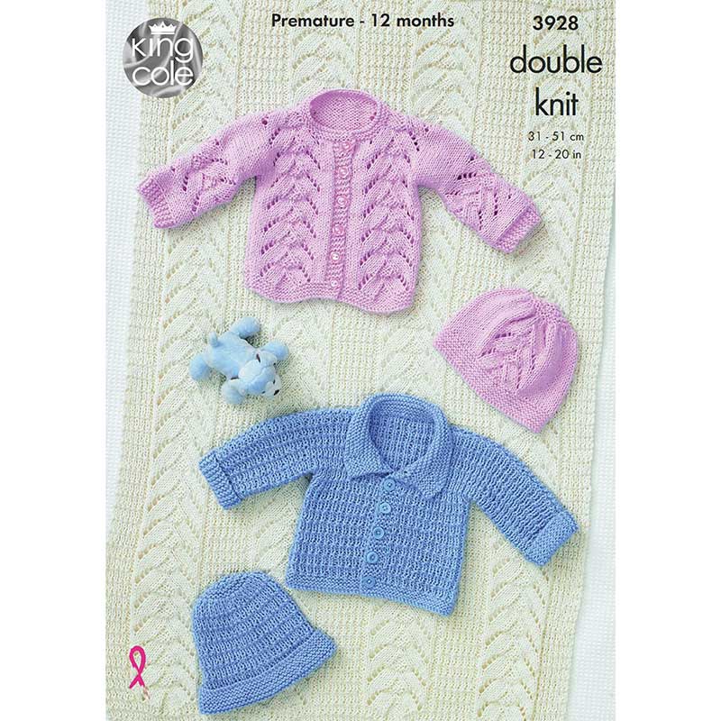 Jackets, Hats and Blanket in King Cole Cottonsoft Dk - Digital Version 3928