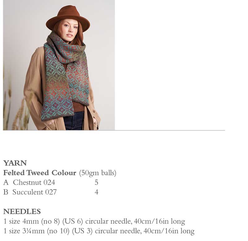 Jade Scarf in Rowan Felted Tweed Colour - Digital Version - Image 2