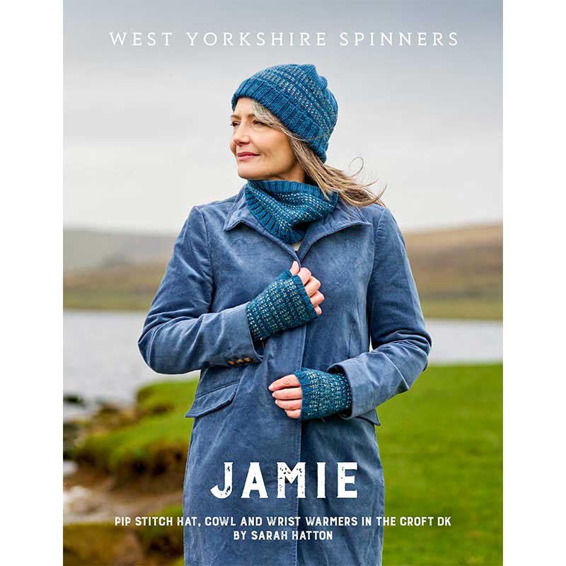 Jamie Pipstitch Hat, Cowl and Wrist Warmers in West Yorkshire Spinners The Croft Aran