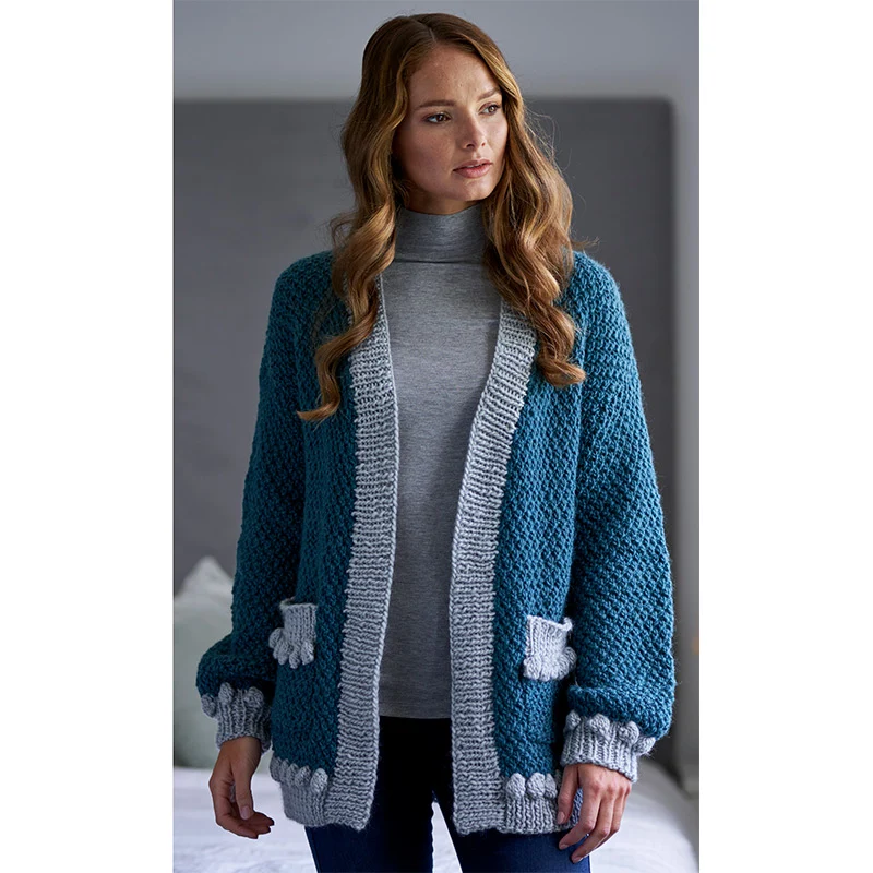 Janoah Bobble Cardigan in West Yorkshire Spinners ReTreat - Image 2