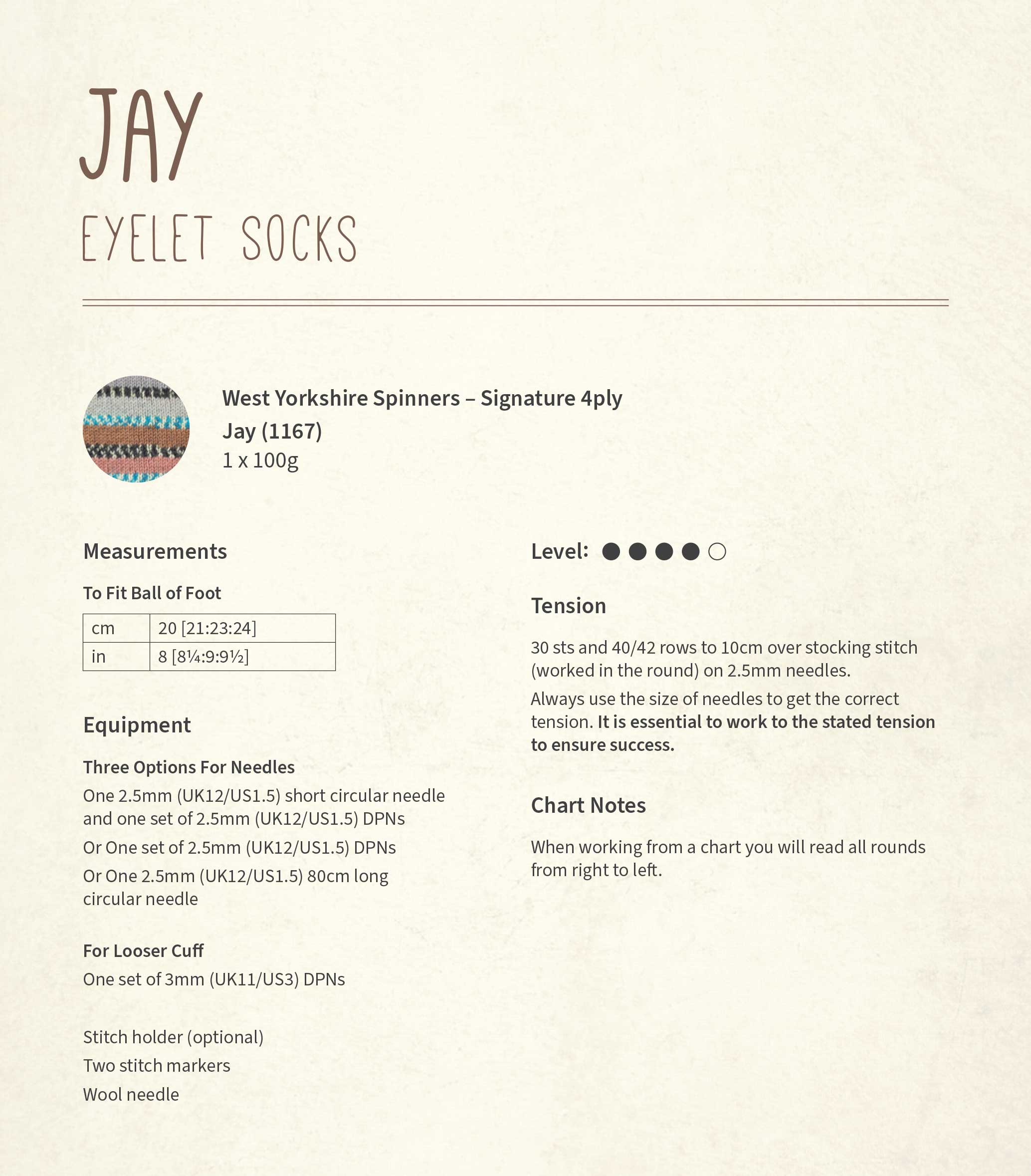 Jay Eyelet Socks in WYS Signature 4ply by Winwick Mum - Digital Pattern DBP0297 - Image 2