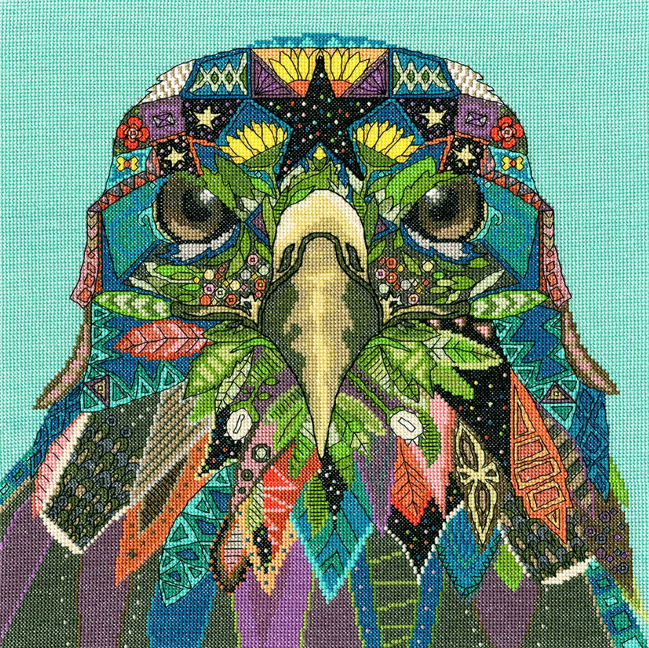 Jewelled Eagle Cross Stitch Kit