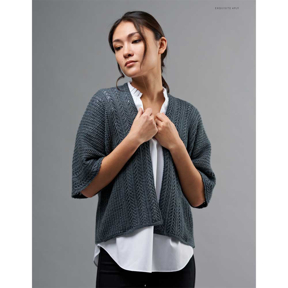 Julia All Over Lace Top/ Cardigan in West Yorkshire Spinners Exquisite 4ply - Digital Version DPWYS0009 - Image 3