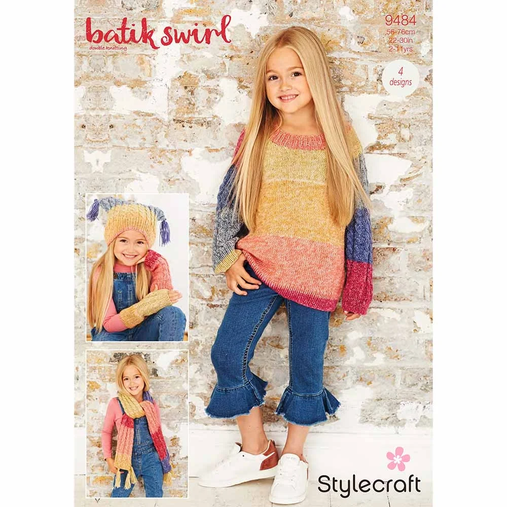 Jumper and Accessories in Stylecraft Batik Swirl DK - Digital Version
