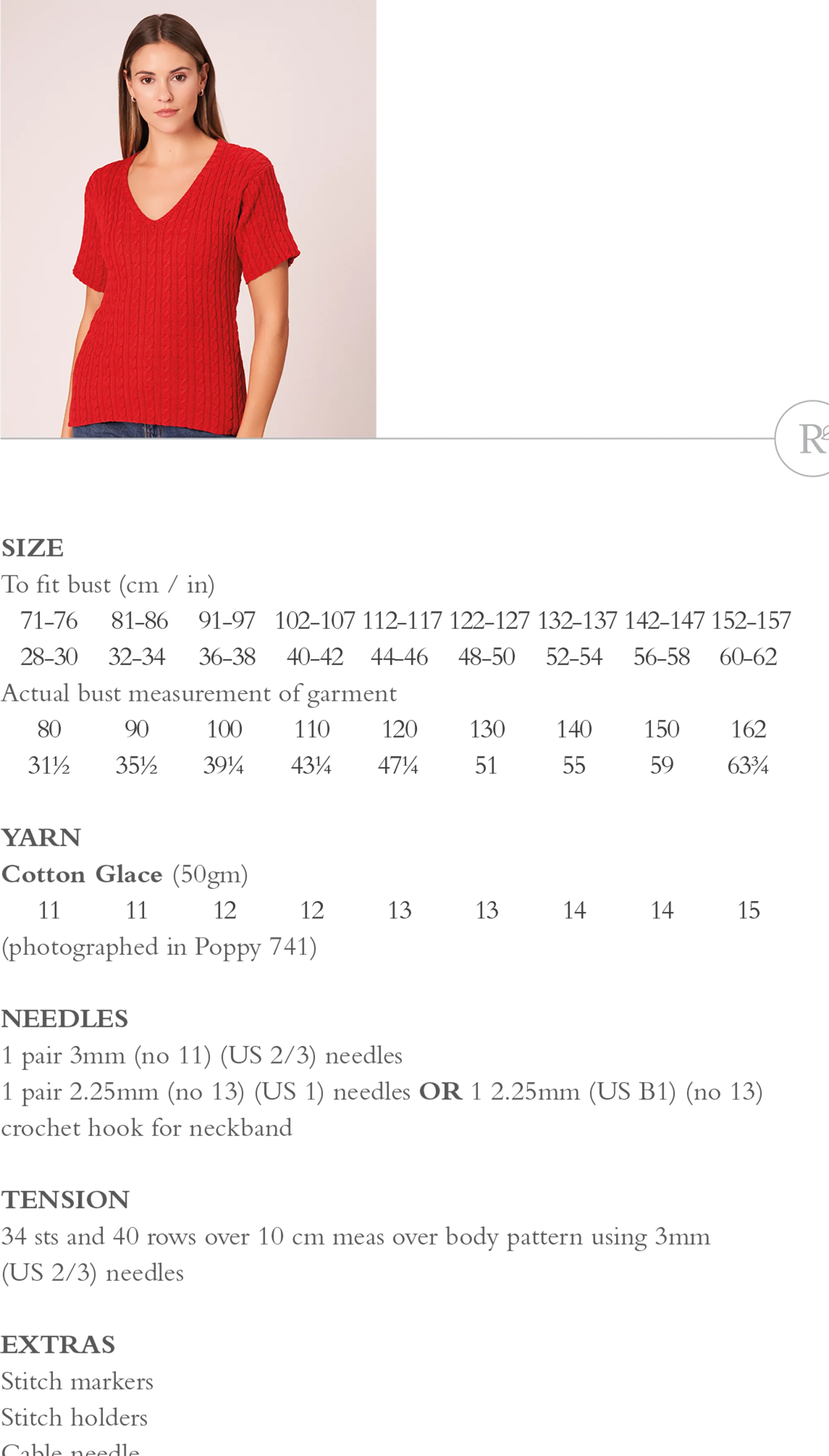 Kite Top in Rowan Cotton Glace - Digital Version ZB333-00006 - Image 2