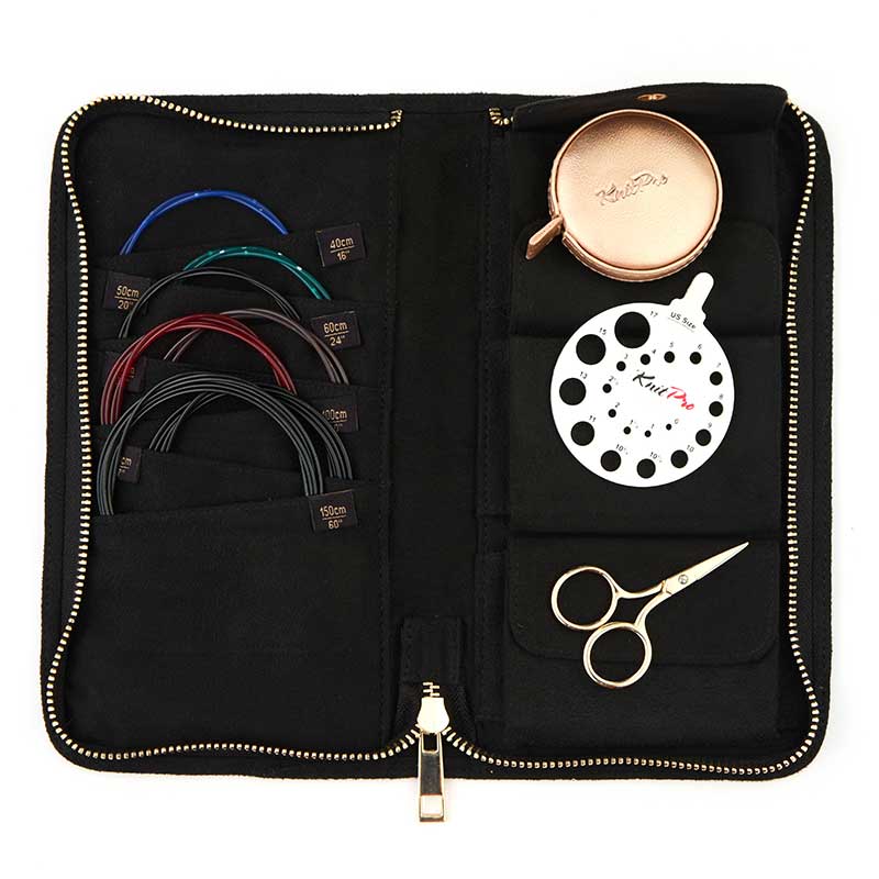 Knitpro Circular Cable Case - Coal - Image 3