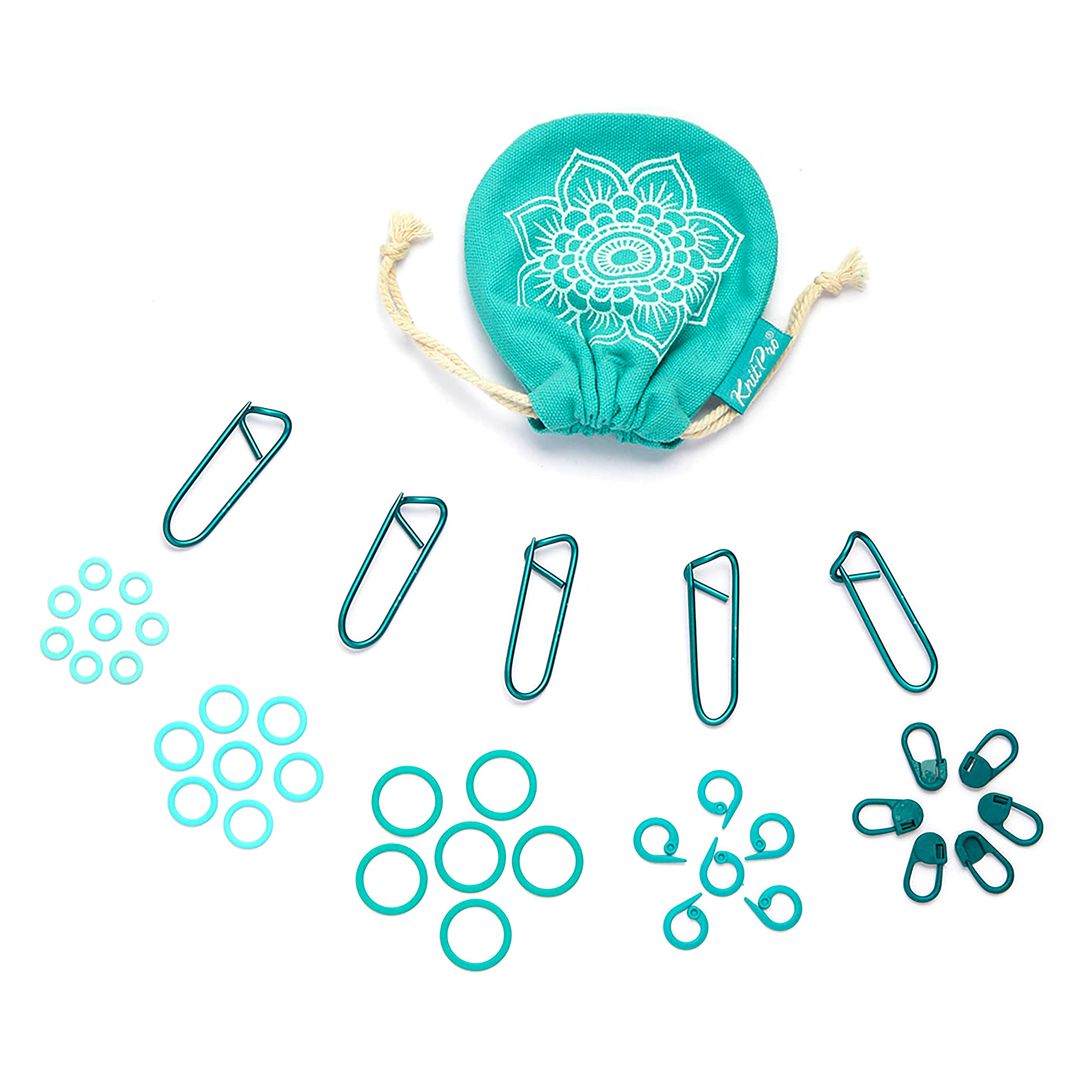 KnitPro The Mindful Collection: Stitch Markers: Mindful Markers: Mega Pack of 100 - Image 2