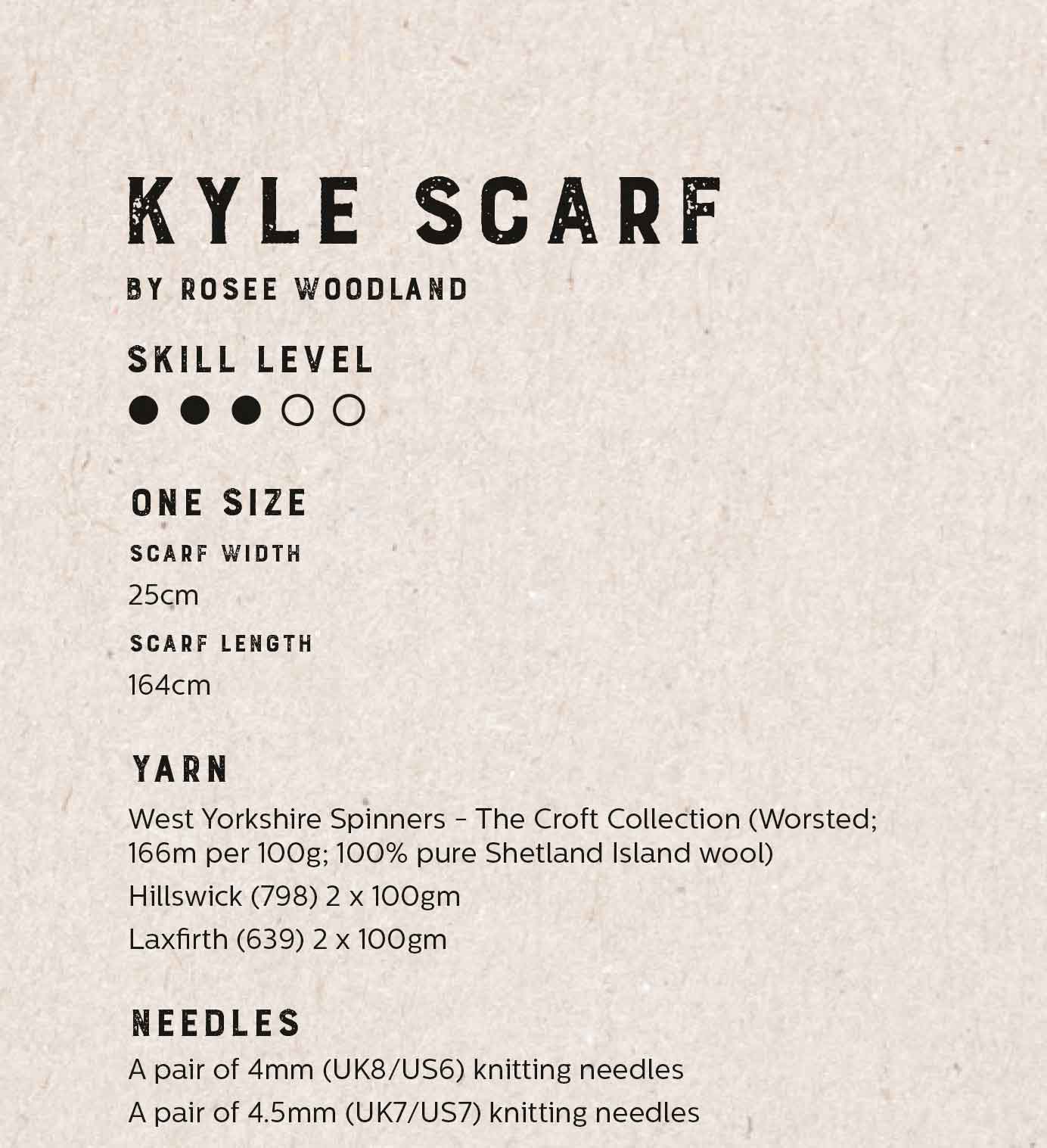Kyle Chevron Scarf in West Yorkshire Spinners The Croft Aran - Digital Version DBP0087 - Image 2