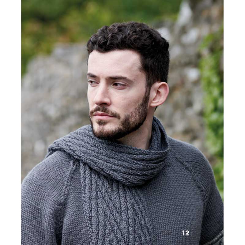 Kyle Chevron Scarf in West Yorkshire Spinners The Croft Aran - Digital Version DBP0087 - Image 3