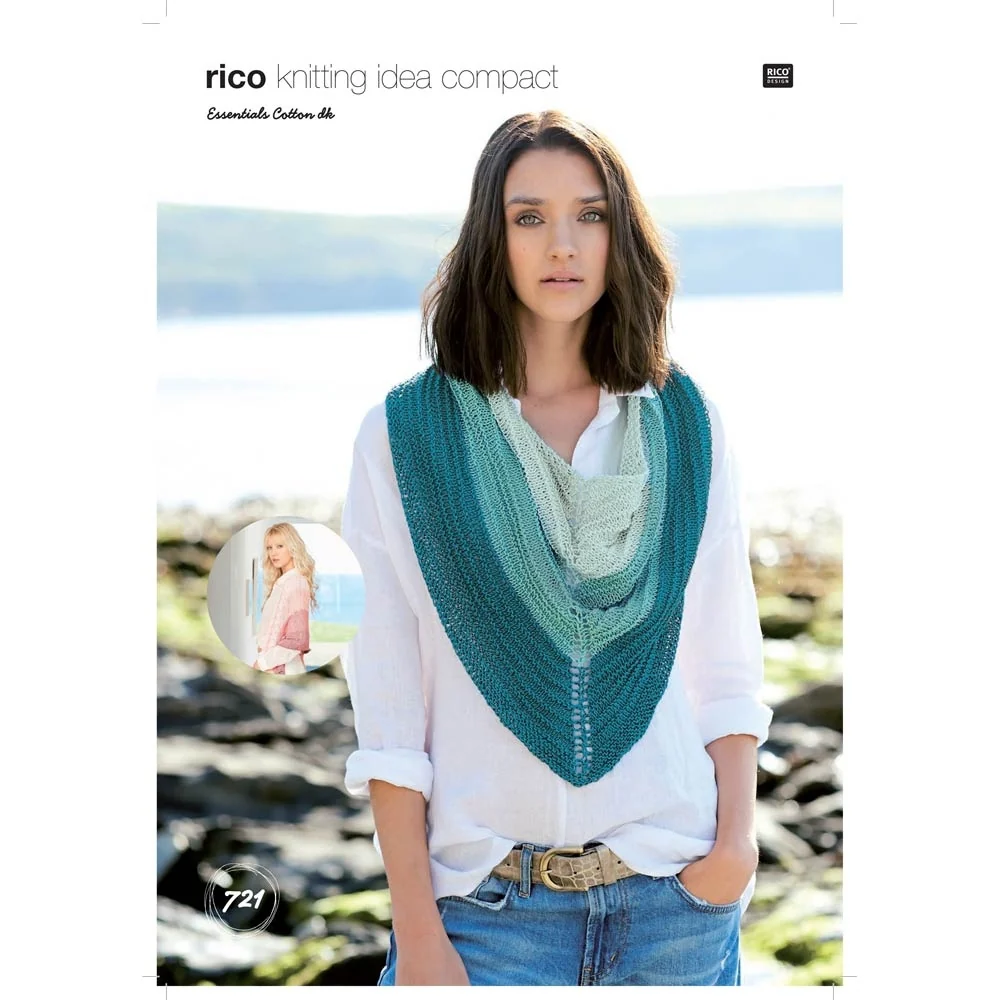Ladies Shawls in Rico Essentials Cotton Dk