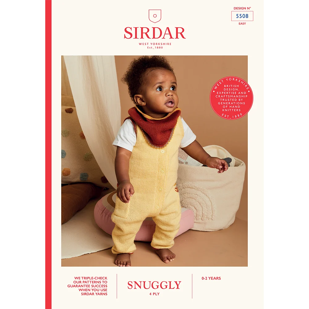 Laid Back Romper and Bib in Sirdar Snuggly 4ply