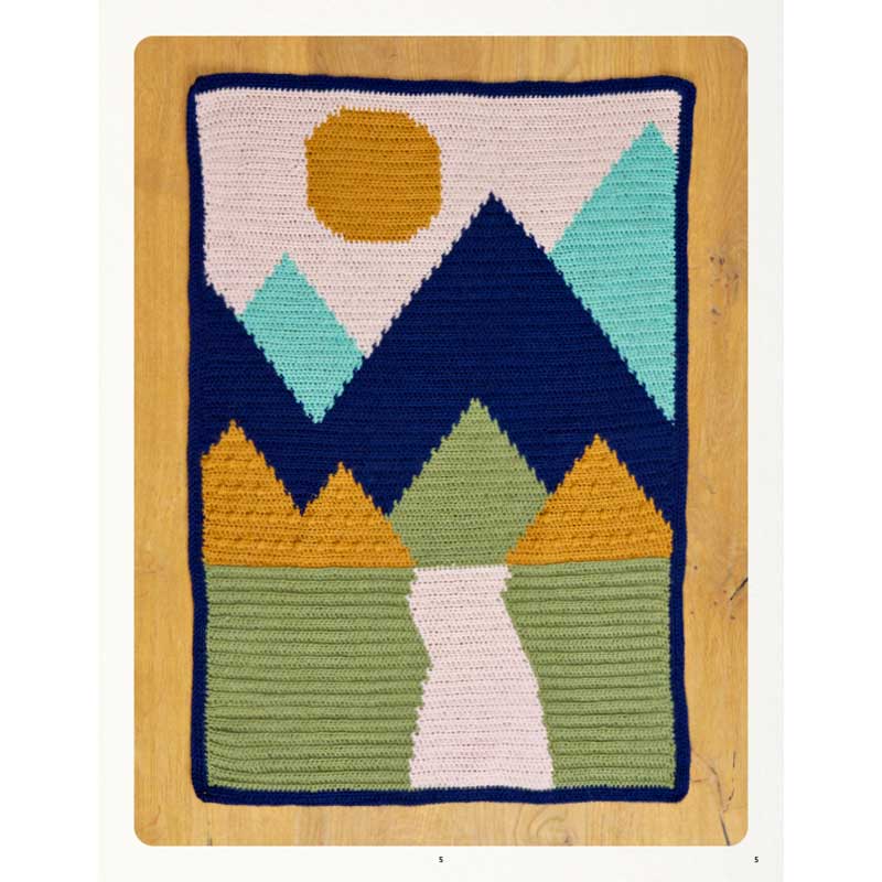 Landscape Crocheted Blanket in West Yorkshire Spinners Bo Peep Dk - Digital Version - Image 3