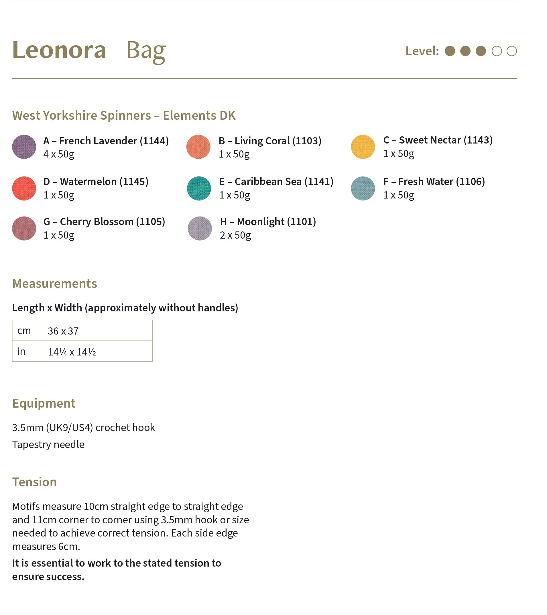 Leonora Crochet Shawl & Bag in West Yorkshire Spinners Elements Dk - Digital Version DPB0282 - Image 7