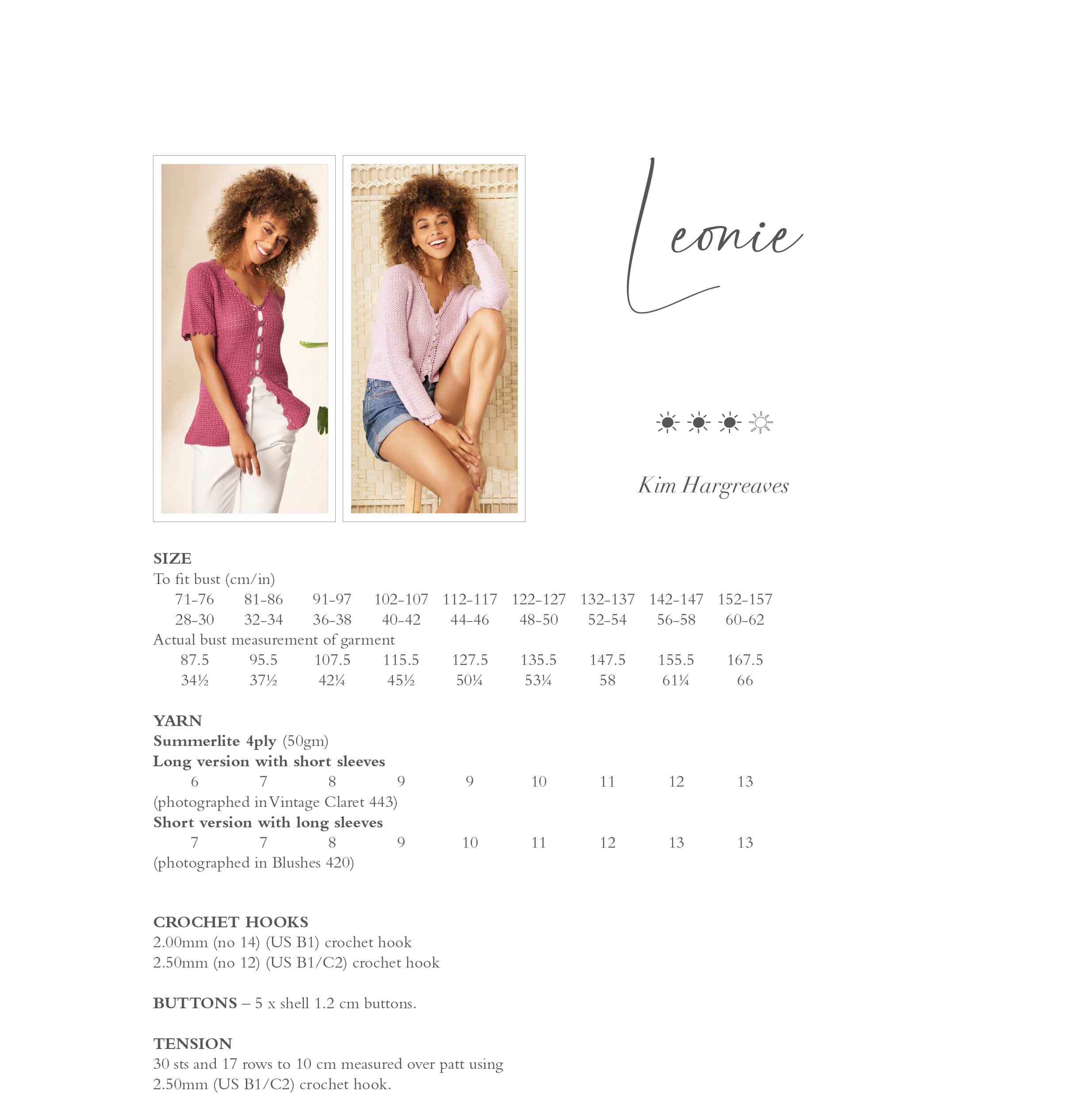 Leonie (Short Sleeves) in Summerlite 4ply - Digital Version ZB331-00005 - Image 2