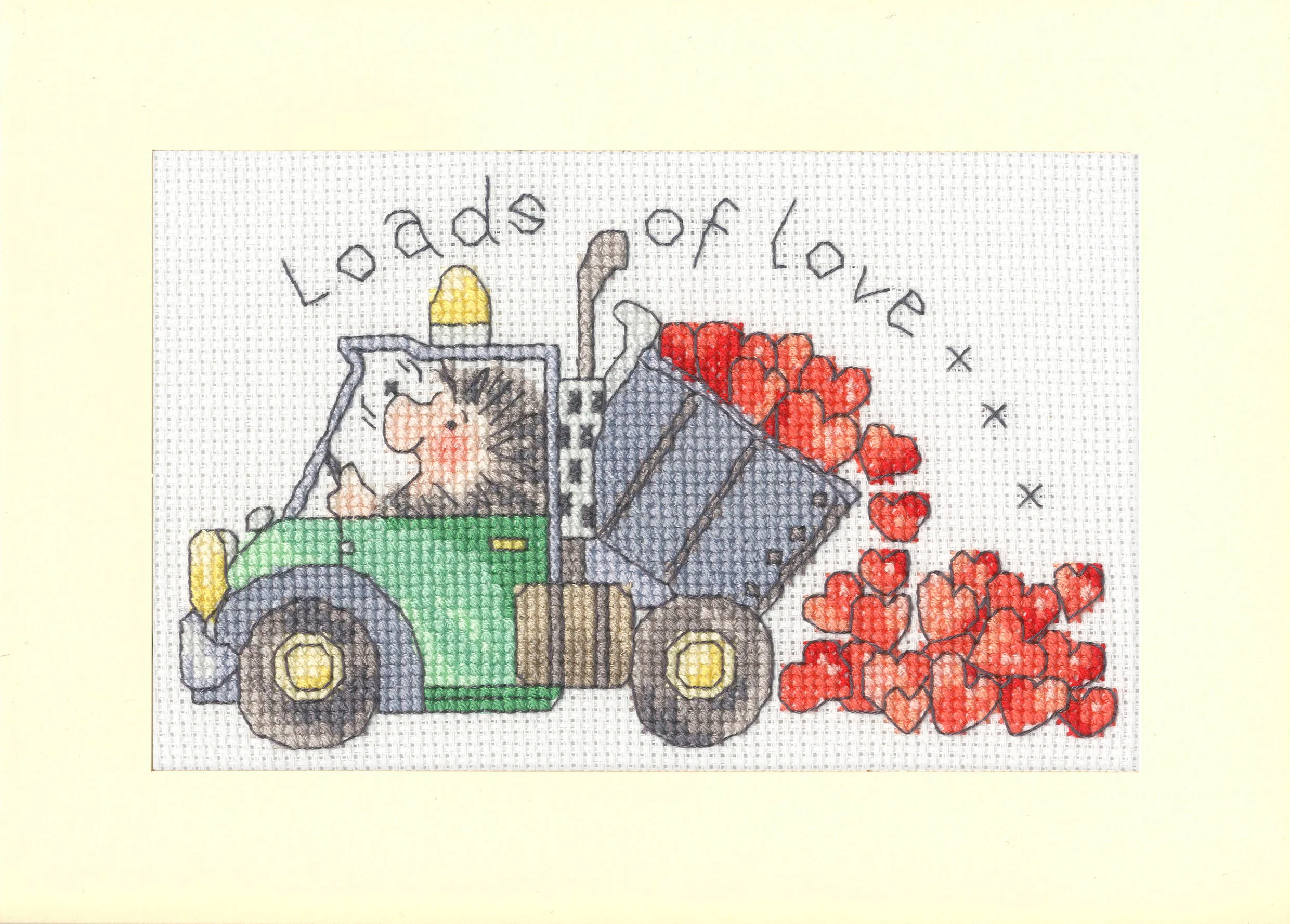 Loads Of Love- Bothy Threads Greeting Card Cross Stitch Kit