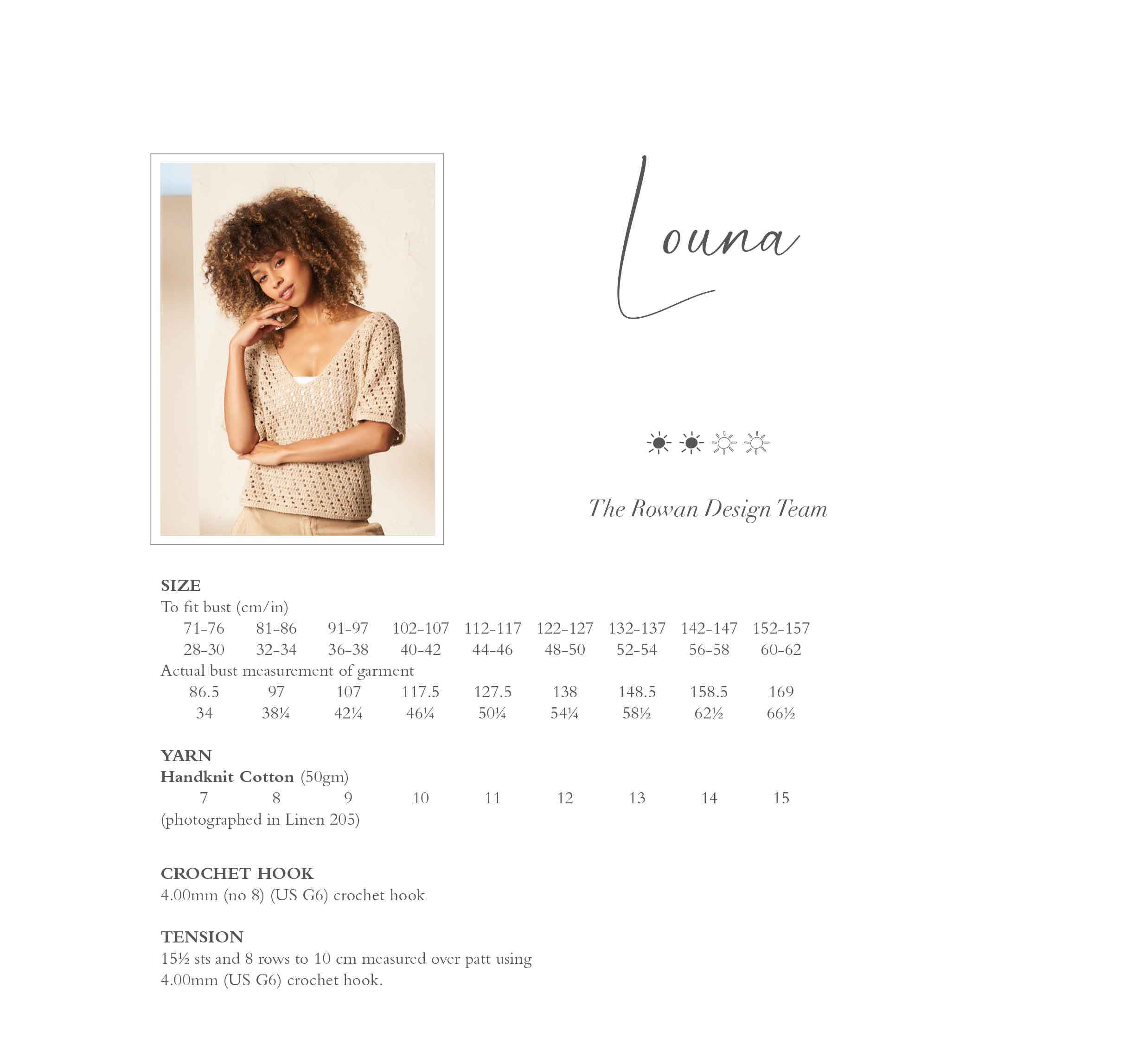 Louna in Rowan Handknit Cotton- Digital Version ZB331-00007 - Image 2