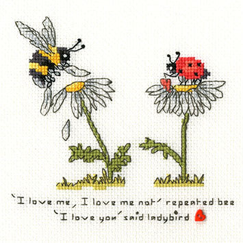 Love Me, Love Me Not Cross Stitch Kit