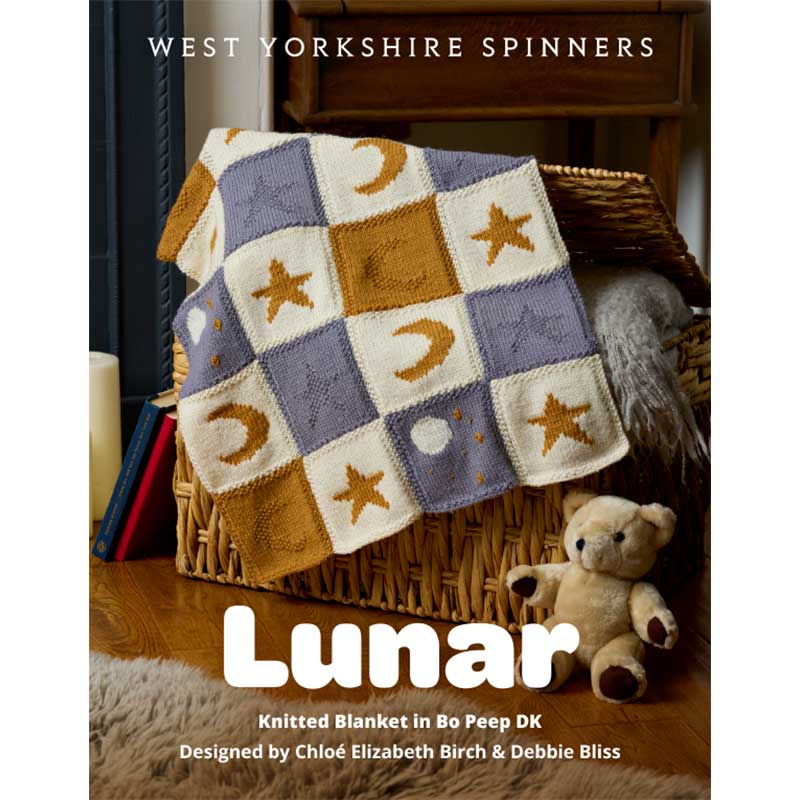 Lunar Knitted Blanket in West Yorkshire Spinners Bo Peep Dk