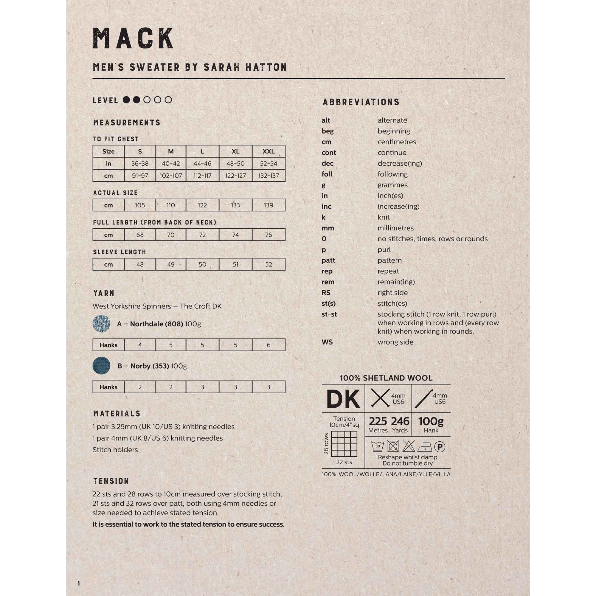 Mack Men's Sweater in West Yorkshire Spinners The Croft Dk - Digital Version DPB0047 - Image 2