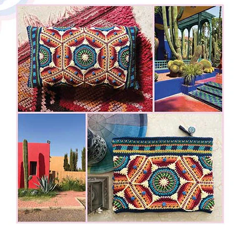 Majorelle Cushion Cover and Project Pouch Pattern by Janie Crow - Digital Version