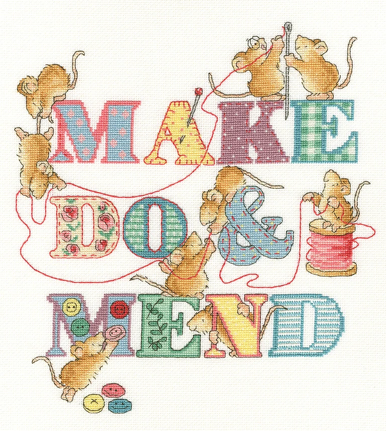 Make Do and Mend Cross Stitch Kit