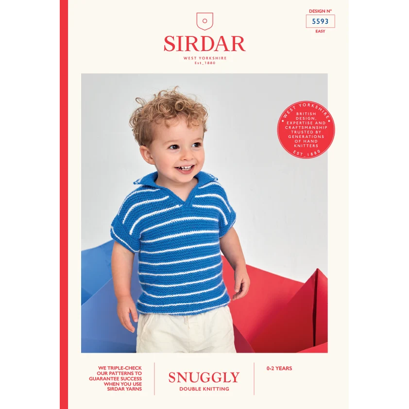 Mariner Polo in Sirdar Snuggly Dk - Digital Version 5593