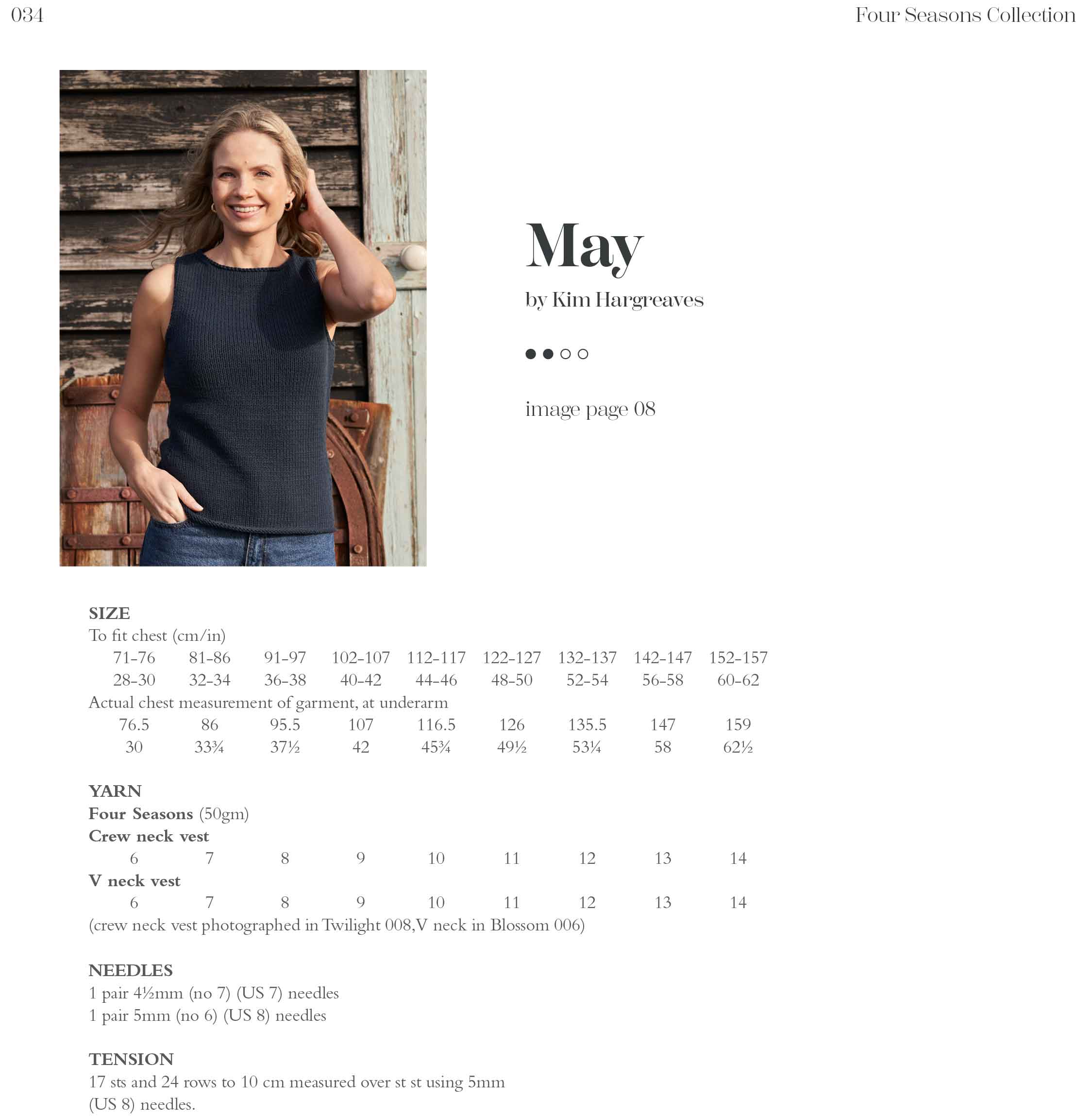 May Crew Neck in Rowan Four Seasons - Digital Version ZB339-00003 - Image 2