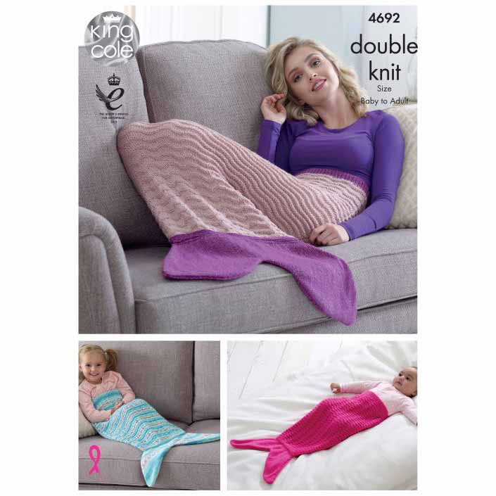 Mermaid Blankets in DK yarn