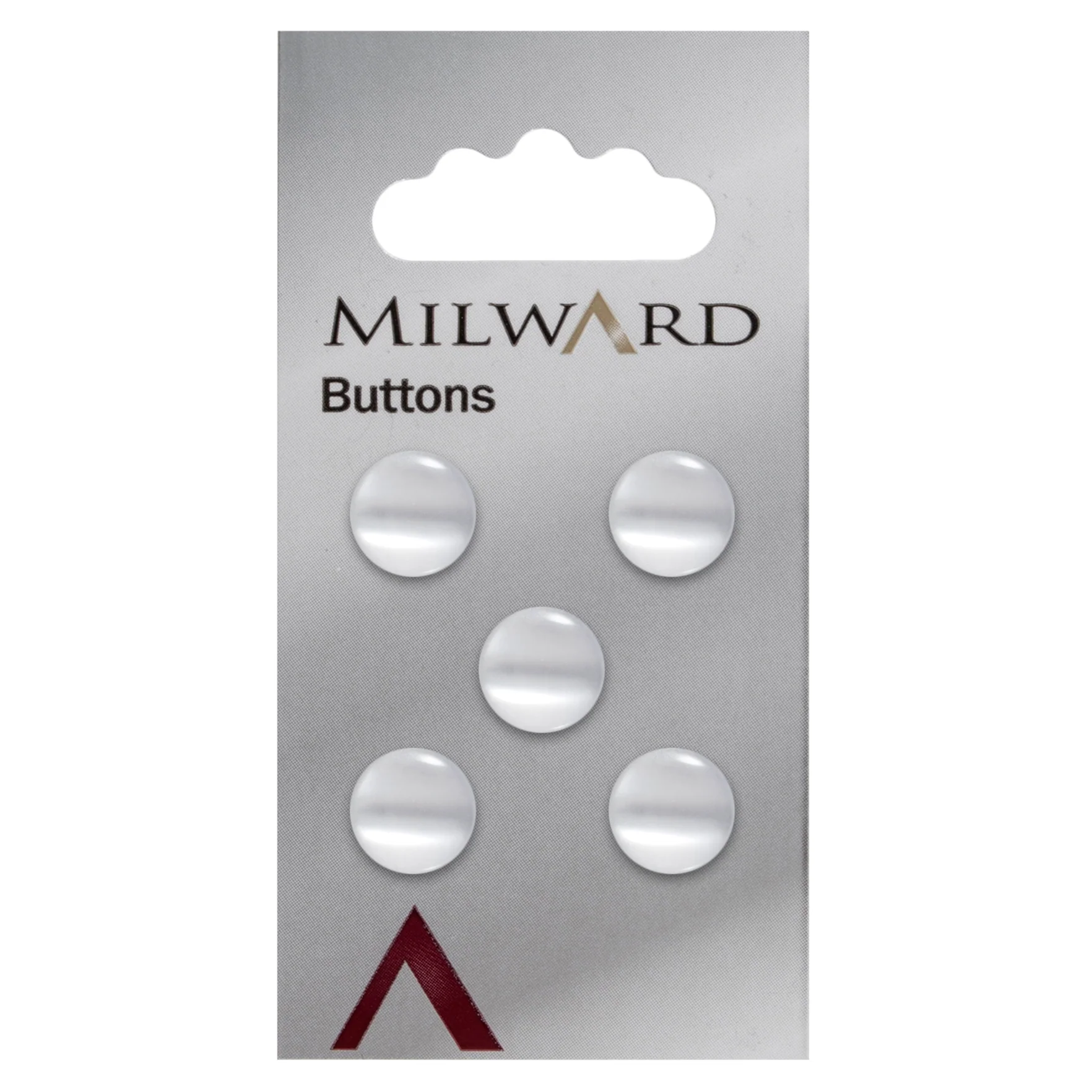 Milward Carded Buttons: 11mm - Pack of 5 - 00025