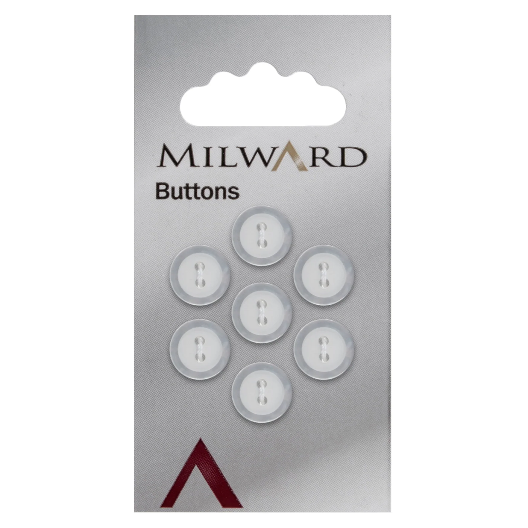Milward Carded Buttons: 11mm - Pack of 7 - 00319
