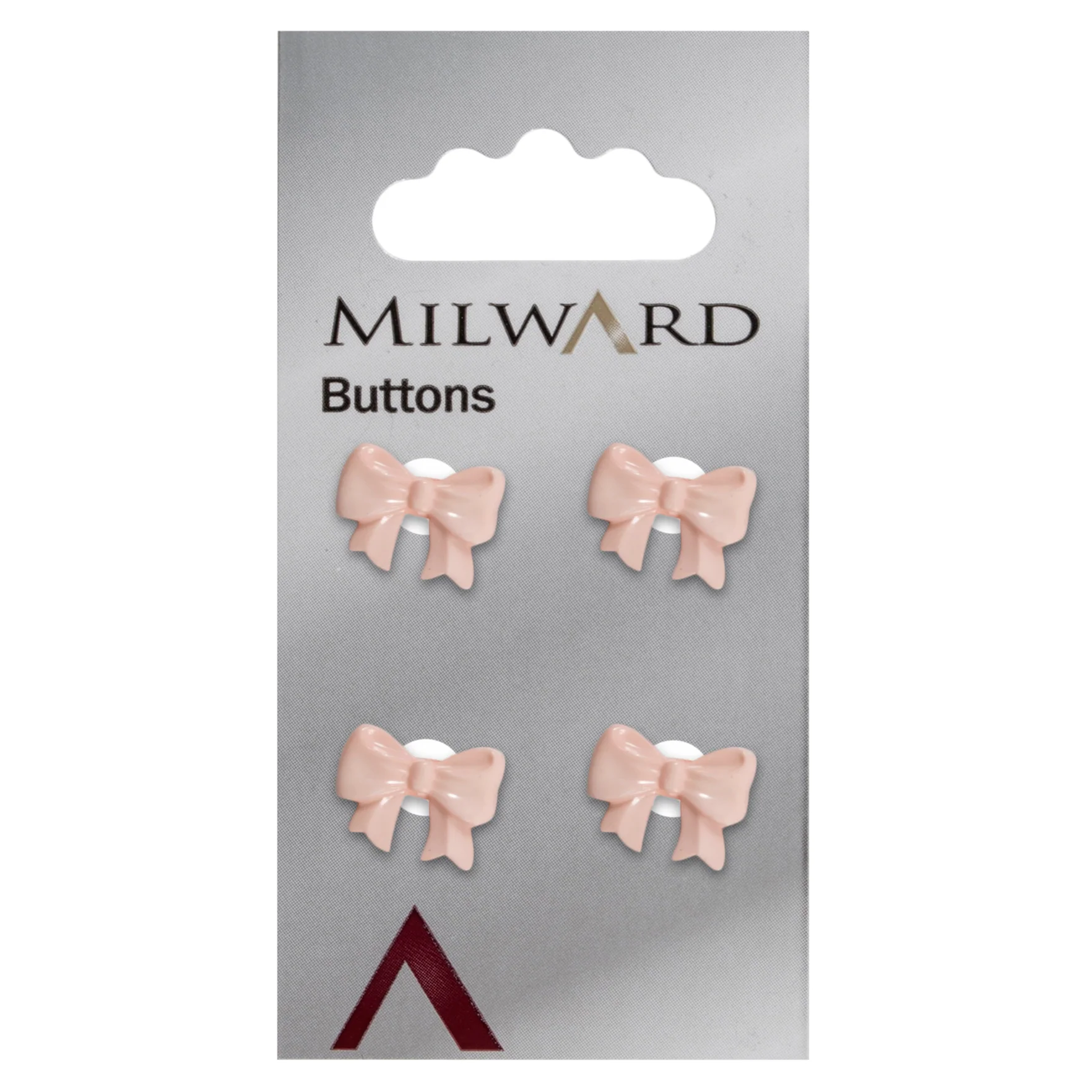 Milward Carded Buttons: 15mm - Pack of 4 - 00089A