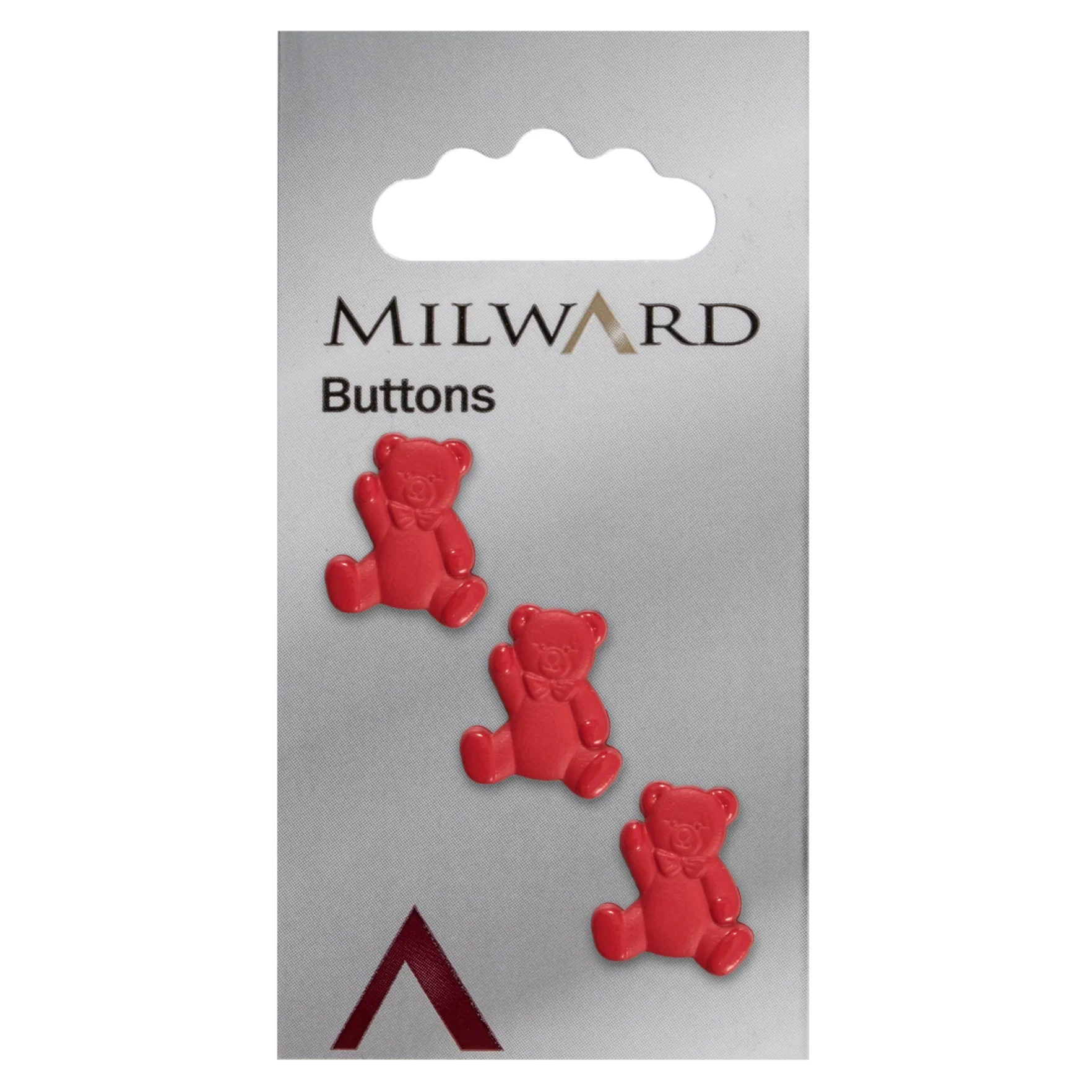 Milward Carded Buttons: 17mm - Pack of 3 - 00108