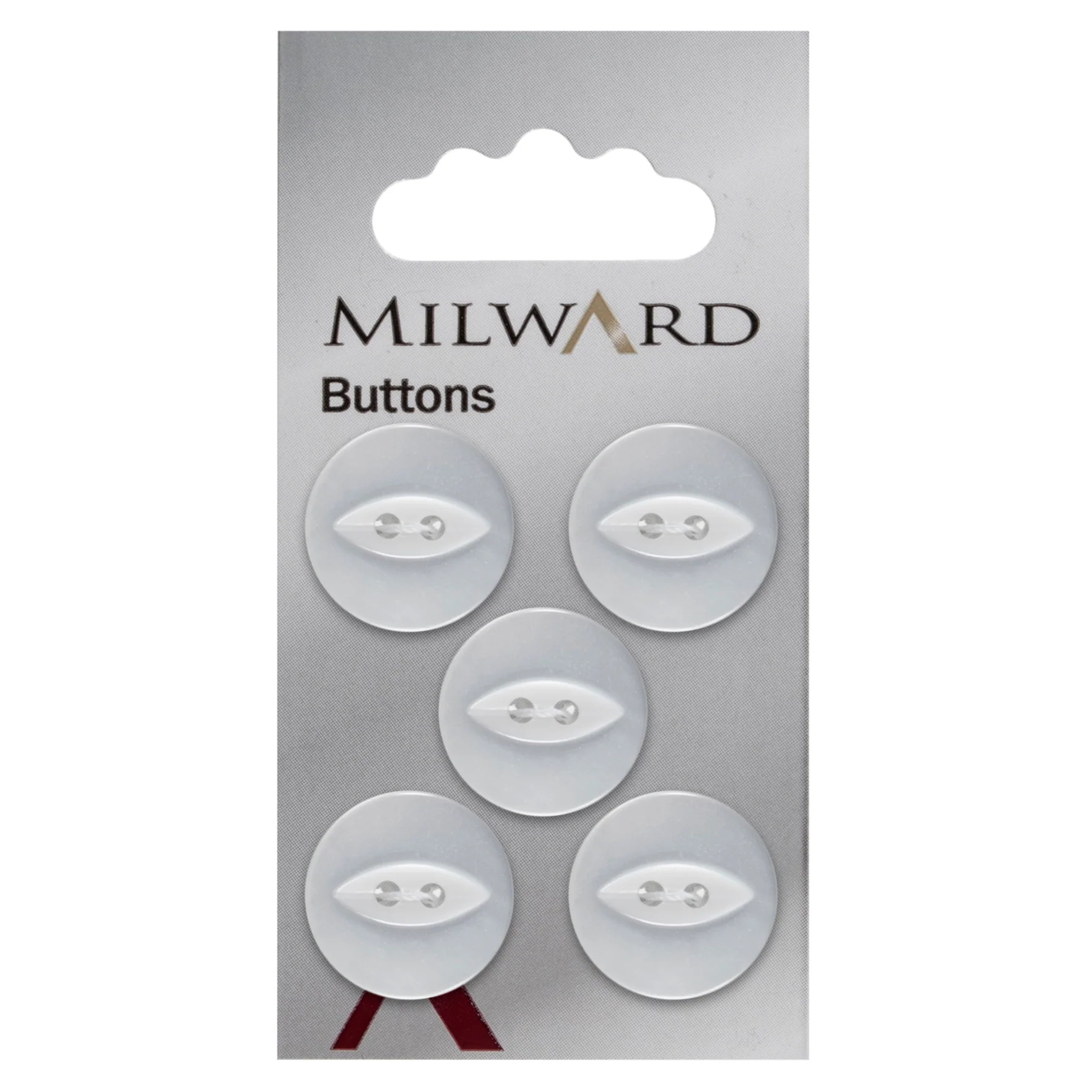 Milward Carded Buttons: 19mm - Pack of 5 - 00005.