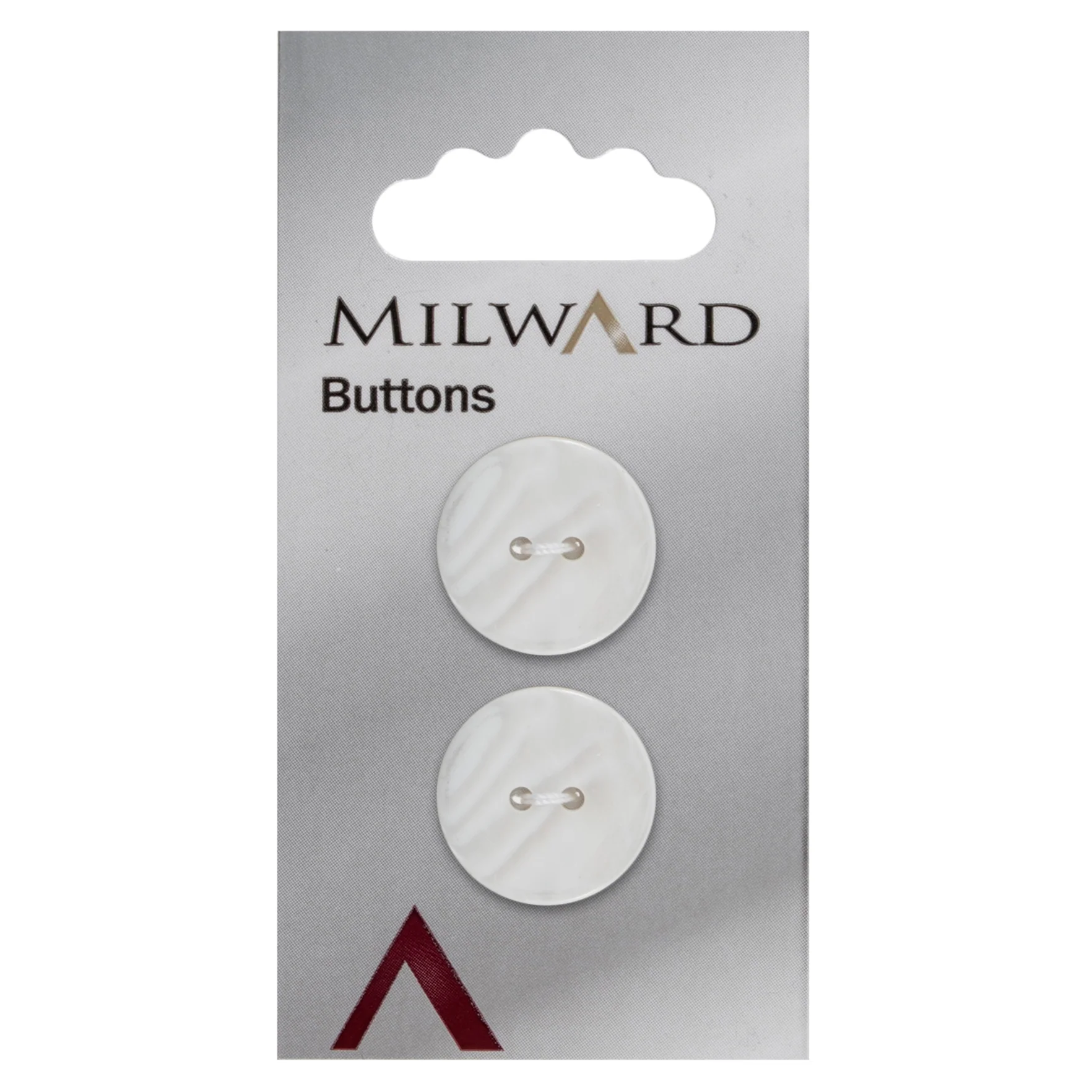 Milward Carded Buttons: 20mm - Pack of 2 - 00241