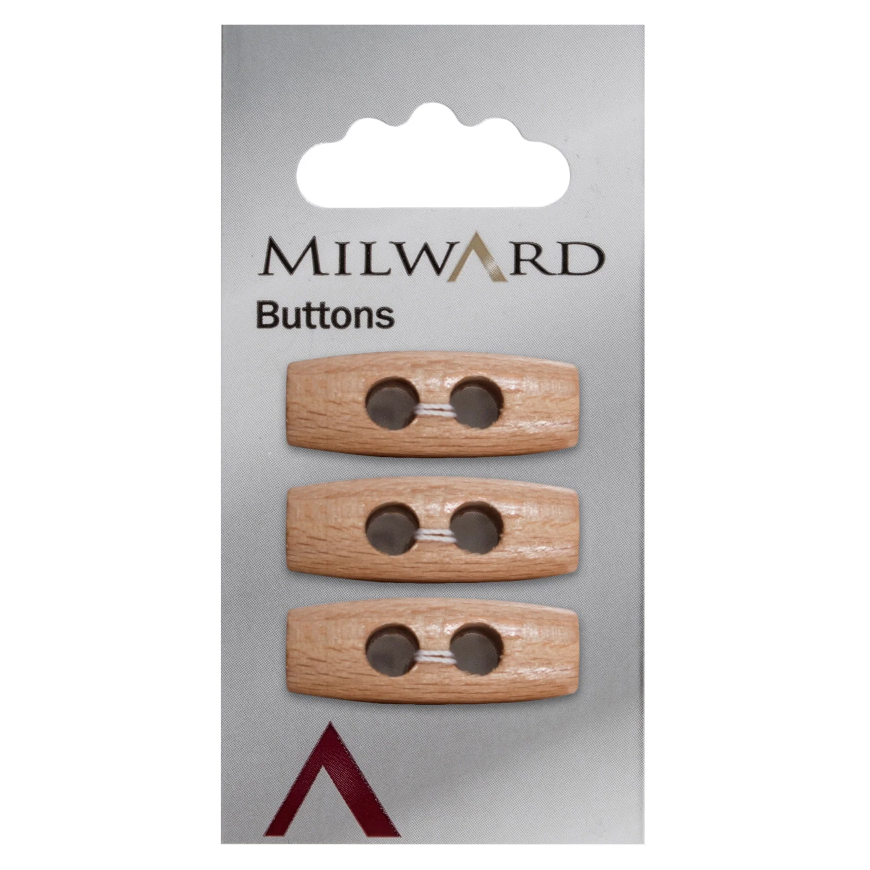 Milward Carded Buttons: 30mm - Pack of 3 - 00543