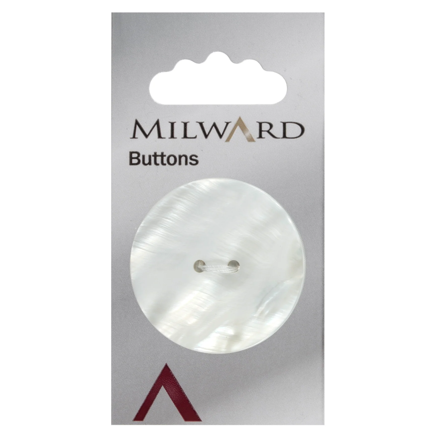 Milward Carded Buttons: 38mm - Pack of 1 - 00900A