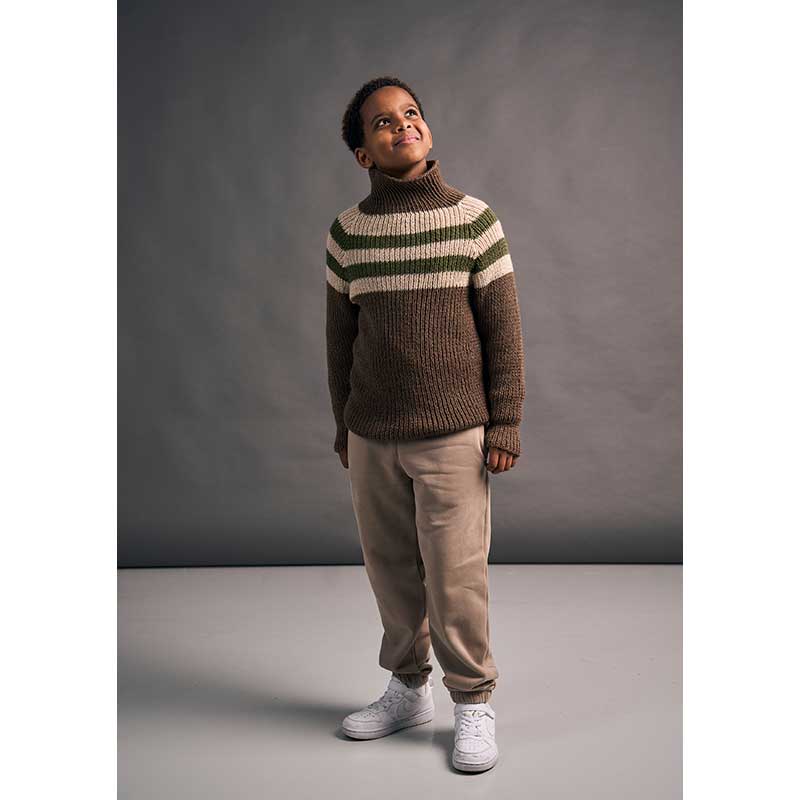 Mini Pinstripe Sweater in Mode at Rowan Alpaca Wool - MIP120 - Image 3