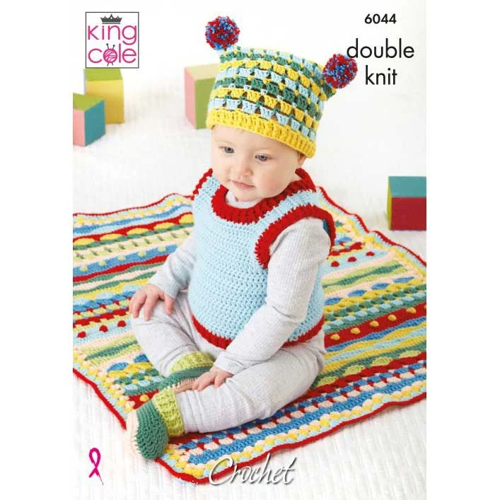 Modern Baby Set Crocheted in King Cole Cherished Baby Dk