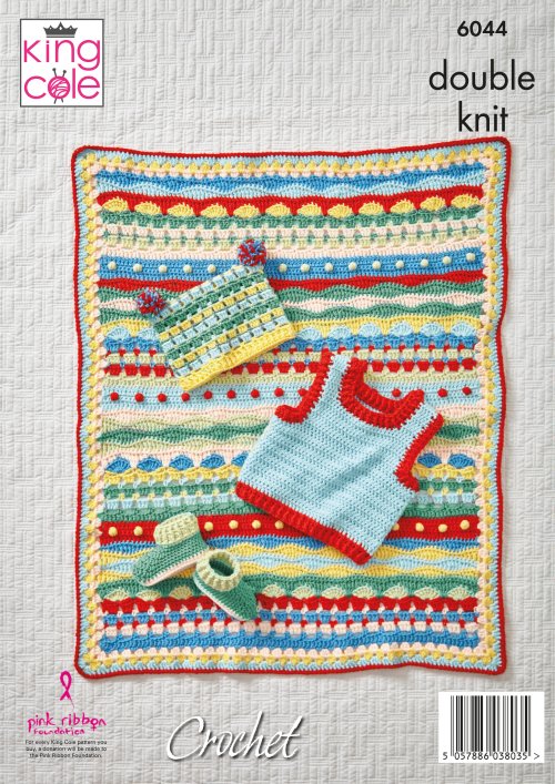 Modern Baby Set Crocheted in King Cole Cherished Baby Dk - Image 3